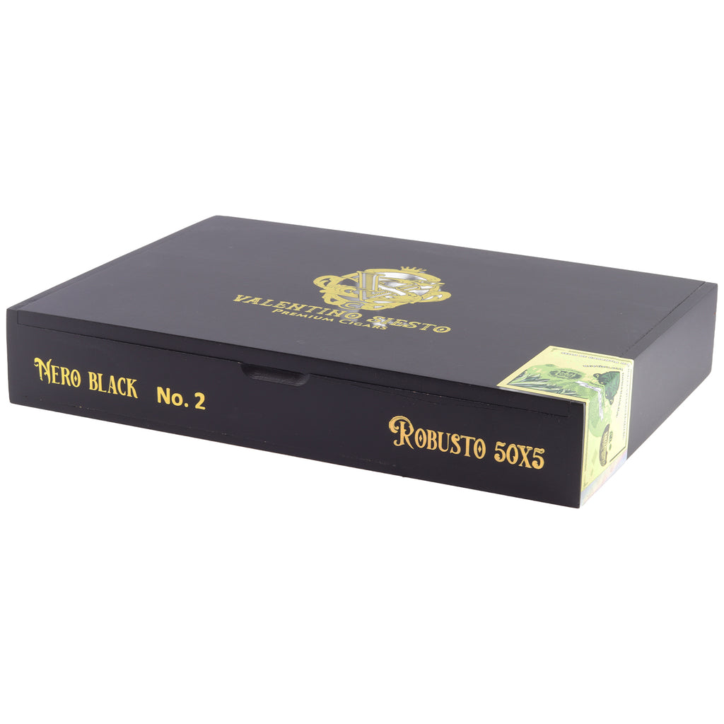 Valentino Siesto Nero Black No. 2 Connecticut Robusto Box (10)