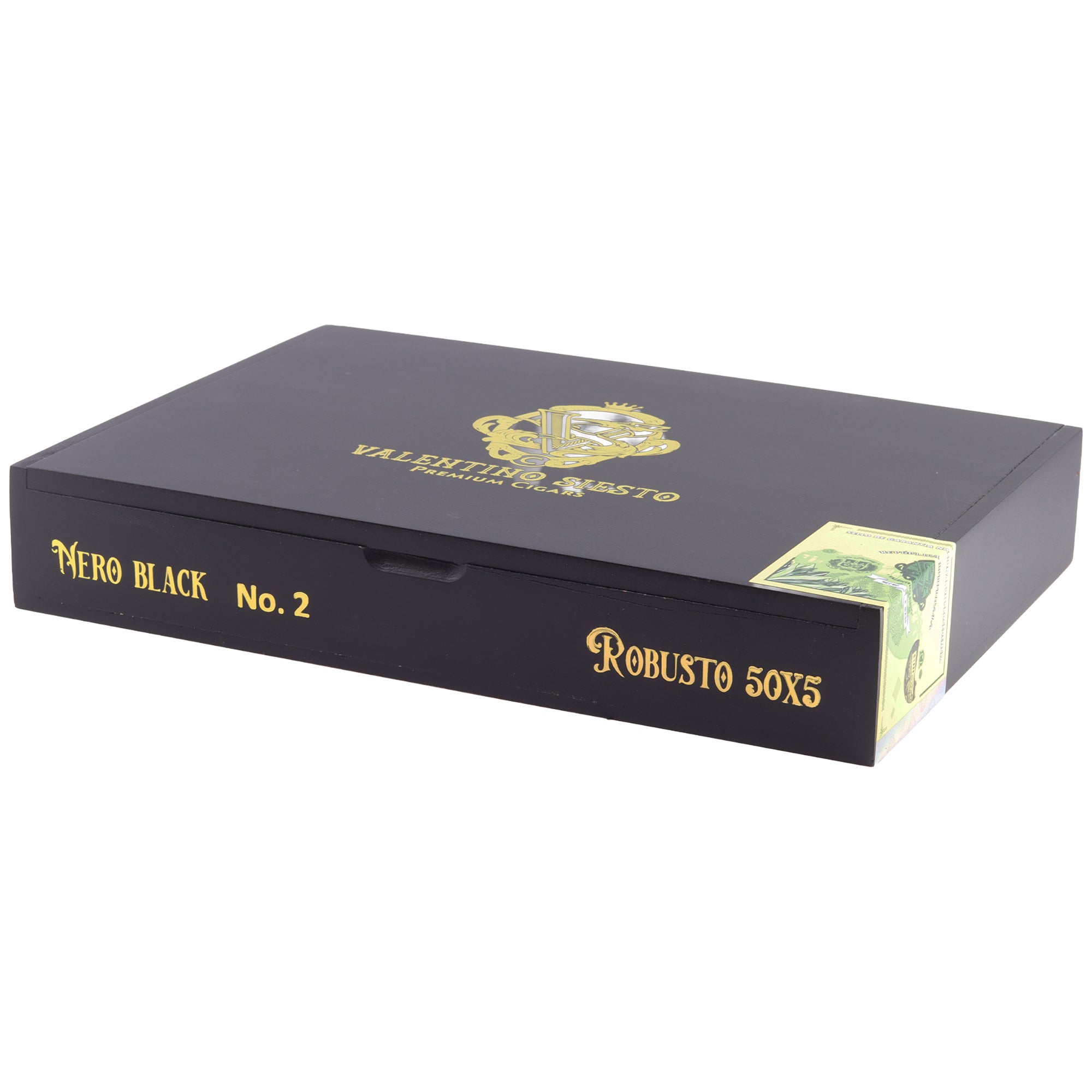 Valentino Siesto Nero Black No. 2 Connecticut Robusto Box (10)