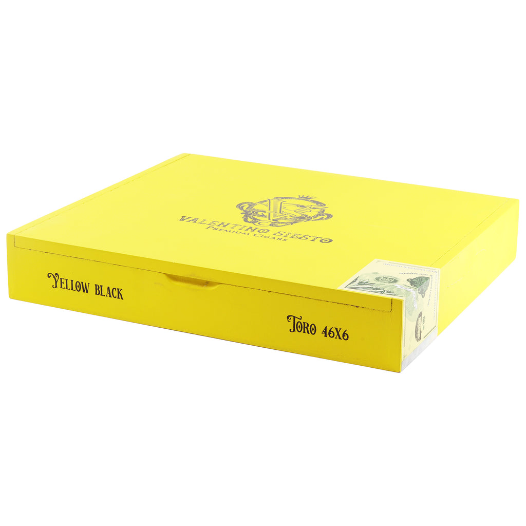 Valentino Siesto Yellow Black Sun Grown Toro box 10 cigars